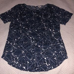 J Crew Lazer Cut blouse